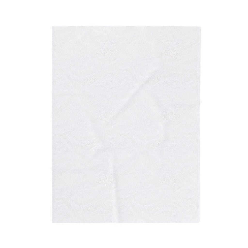 Lirita’ ita Signature Monogram Velveteen Plush Blanket – Baby Blue