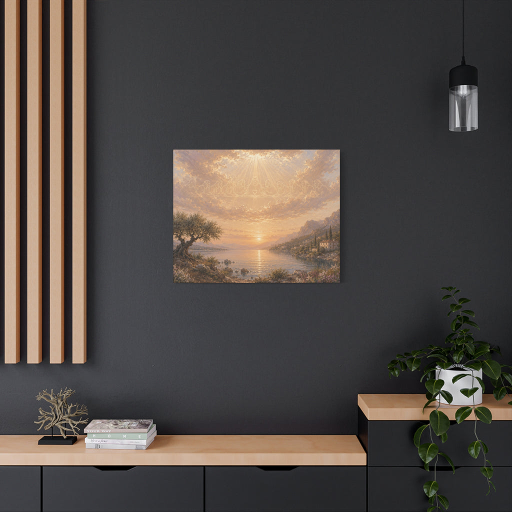 The Last Supper of Jesus & the Sacred Olive Tree | Christian Canvas Wall Art
