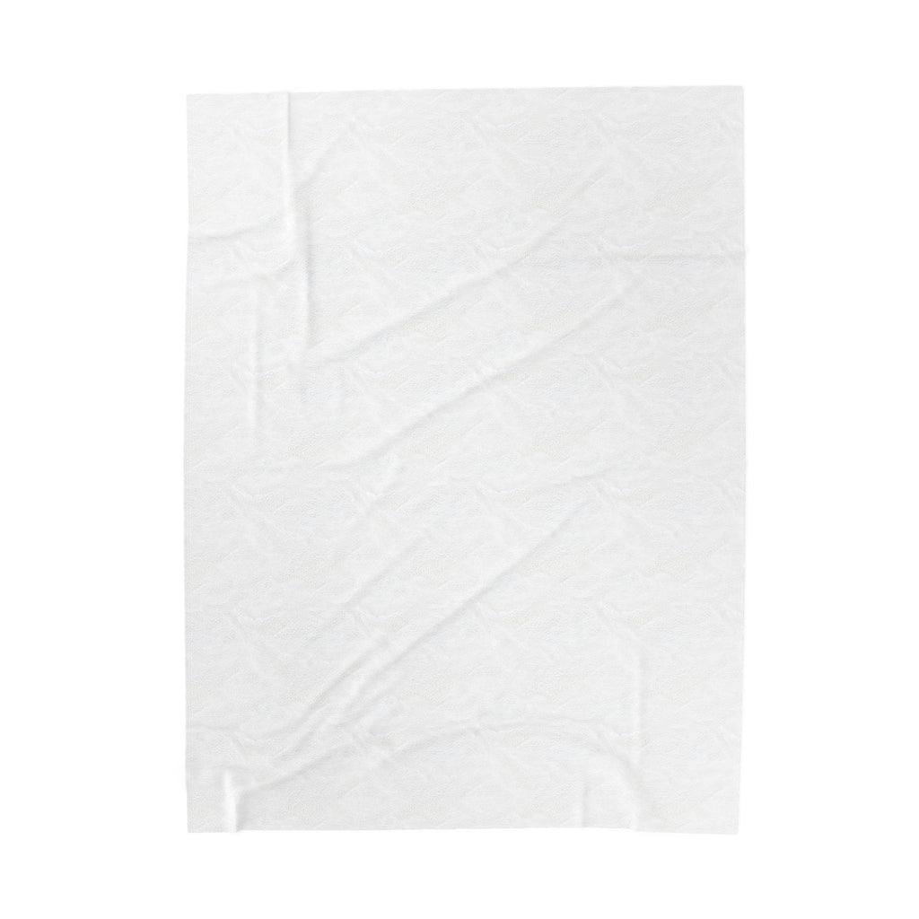 Lirita’ ita Signature Monogram Velveteen Plush Blanket – Royal Blue