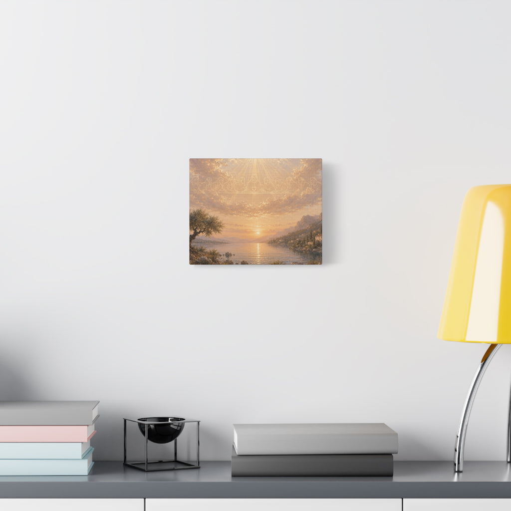 Christian canvas wall art displayed in a modern home interior